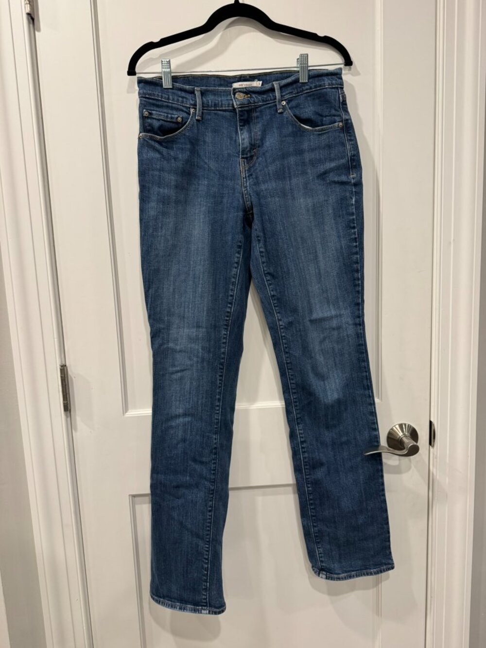 Levi's 505 Dark Denim Straight Leg Women's Jeans - Women's 29